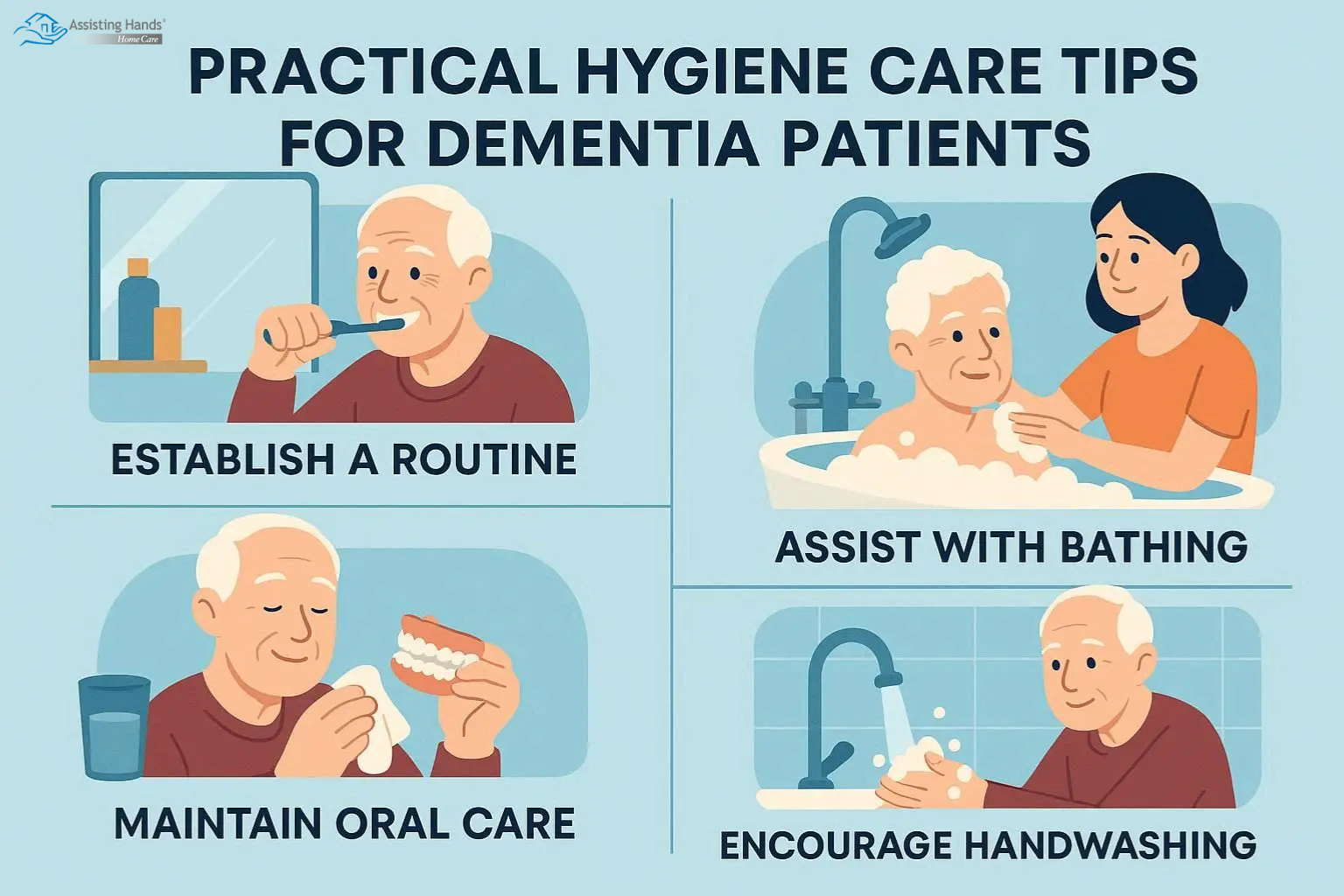 Practical Hygiene Care Tips for Dementia Patients
